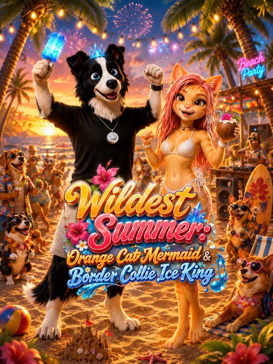 Wildest Summer: Orange Cat Mermaid & Border Collie Ice King 封面